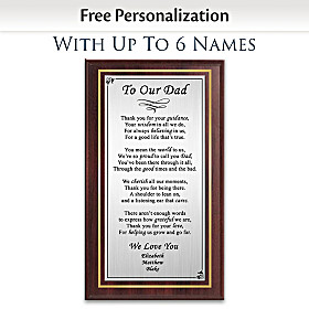 Proud To Call You Dad Personalized Wall Decor