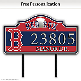Boston Red Sox Personalized Address Sign
