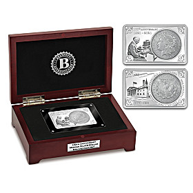 Morgan Silver Dollar 100th Anniversary Minted Bar & Coin Set