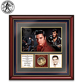 Elvis Presley The King Of Rock 'N' Roll Wall Decor