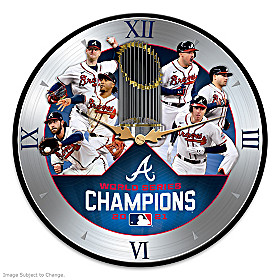 World Series Champions Atlanta Braves Wall Clock