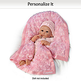 Plush Blanket Personalized Baby Doll Accessory
