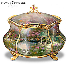 Thomas Kinkade Garden of Prayer Music Box