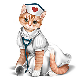 Nurses Are Su-Purr Heroes Figurine