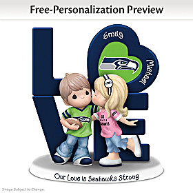 Our Love Is Seahawks Strong Personalized Figurine