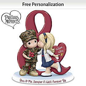 You & Me, Semper Fi We'll Forever Be Personalized Figurine