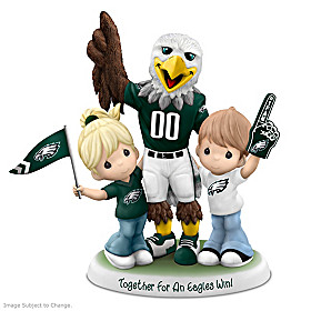 Precious Moments Together For An Eagles Win Figurine