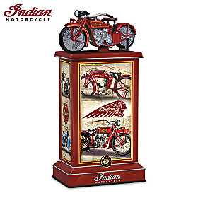 Pride & Precision Indian Motorcycle Tribute Tower Sculpture
