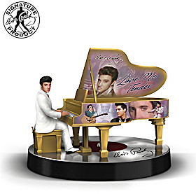 Elvis Love Me Tender Grand Piano Figurine