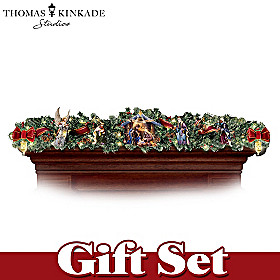 Thomas Kinkade Nativity Garland Set