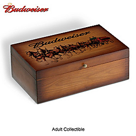 The Budweiser Vintage Wood Storage Box Train Accessory