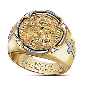 Face Of Faith: Christ Coin Ring