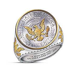The JFK 100th Anniversary Legacy Silver Coin Ring